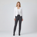 Cropped Tailored Suit Blazer