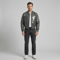 Chaqueta bomber brillante