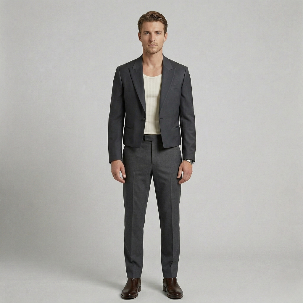 Blazer entallado corto
