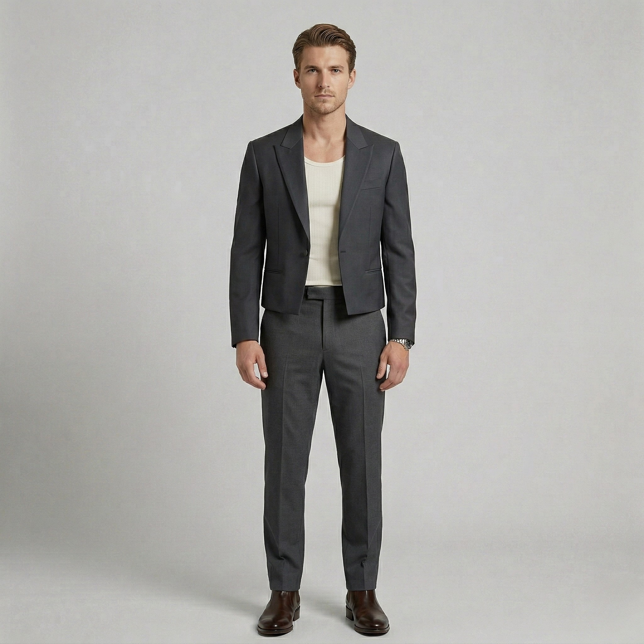Blazer entallado corto