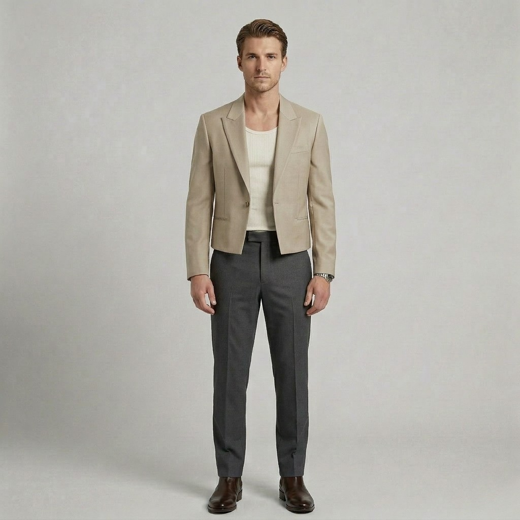 Blazer entallado corto