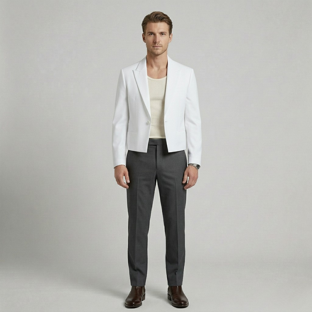 Blazer entallado corto