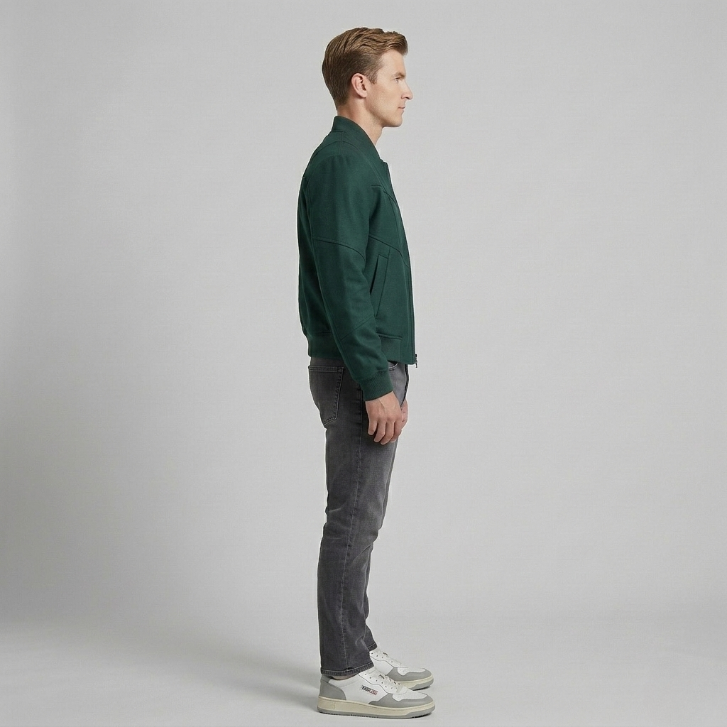 Chaqueta bomber con paneles