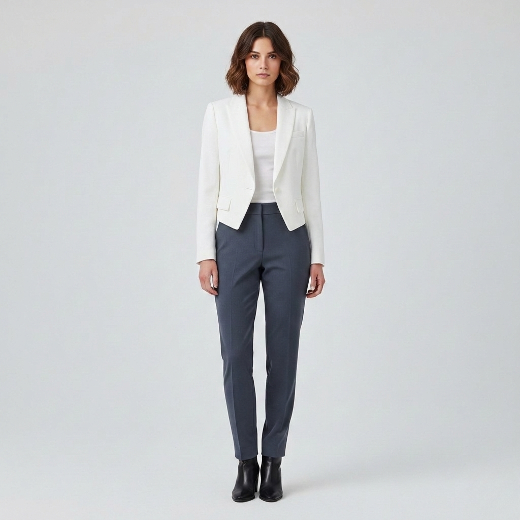 Blazer entallado corto