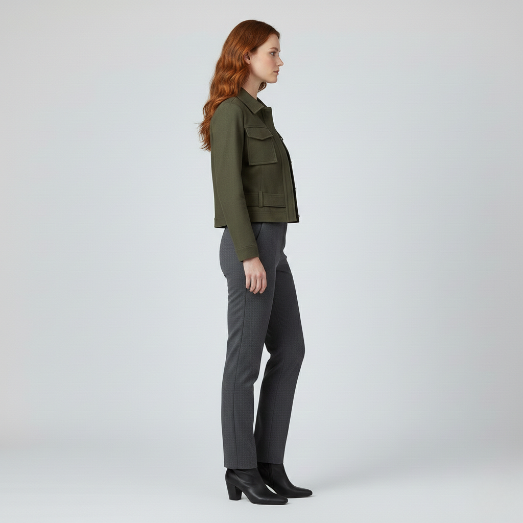 Chaqueta corta de campo inspirada en las prendas de trabajo