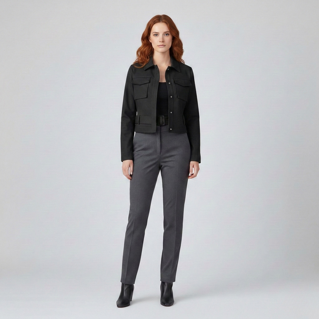 Chaqueta corta de campo inspirada en las prendas de trabajo
