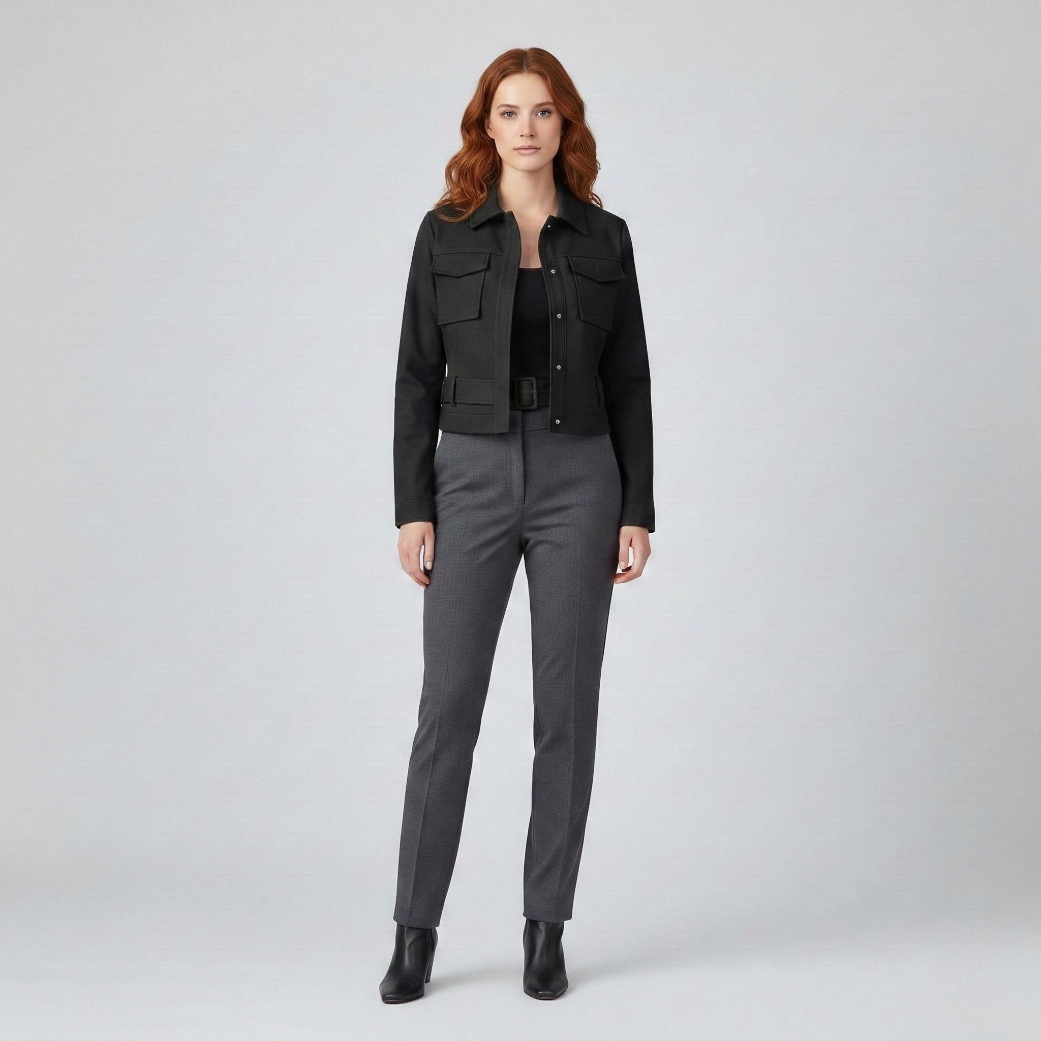 Chaqueta corta de campo inspirada en las prendas de trabajo