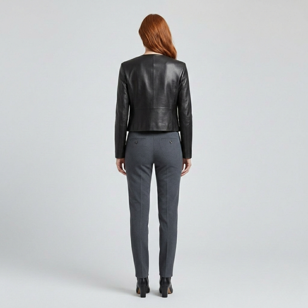Chaqueta corta de cuero