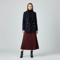 Blazer entallado de doble botonadura